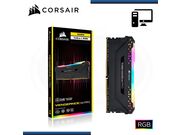 Memória Corsair Vengeance RGB, 16GB (2x8GB), 3200MHz, DDR4, CL16, Preto