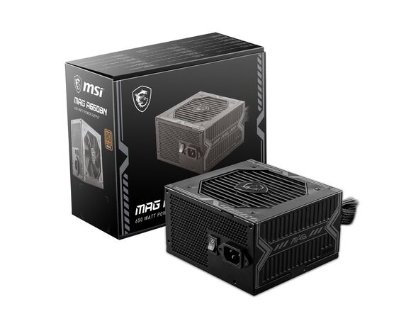 Fonte MSI MAG A650BN - 650W 80 Plus Bronze - Black